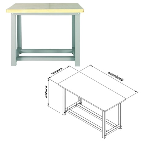 Bancada Modular 1100x800x895mm 1000Kg 1100-MN3 MARCON-0c42f33b-dd96-4c24-a502-0129a918b91e