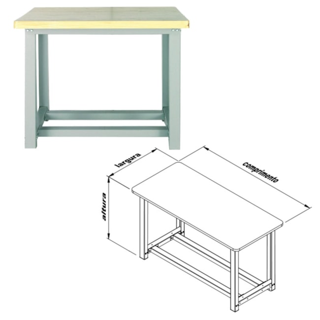 Bancada Modular 1100x800x895mm 1000Kg 1100-MN3 MARCON-887695b5-bab4-4228-a291-6f4731bc54ed