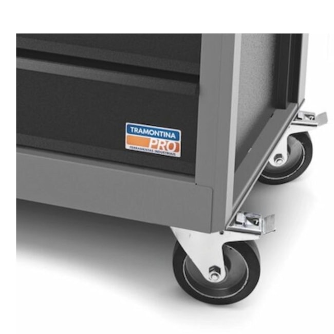 Bancada Móvel com 11 Gavetas Tampo de Madeira Cinza 44959402 TRAMONTINA PRO-bb122869-90f7-4649-96e0-21bfb8d5c460