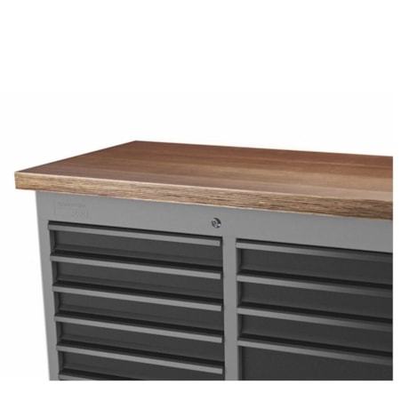 Bancada Móvel com 11 Gavetas Tampo de Madeira Cinza 44959402 TRAMONTINA PRO-76f18a06-f61e-467f-b06f-eb554f5d2ac9