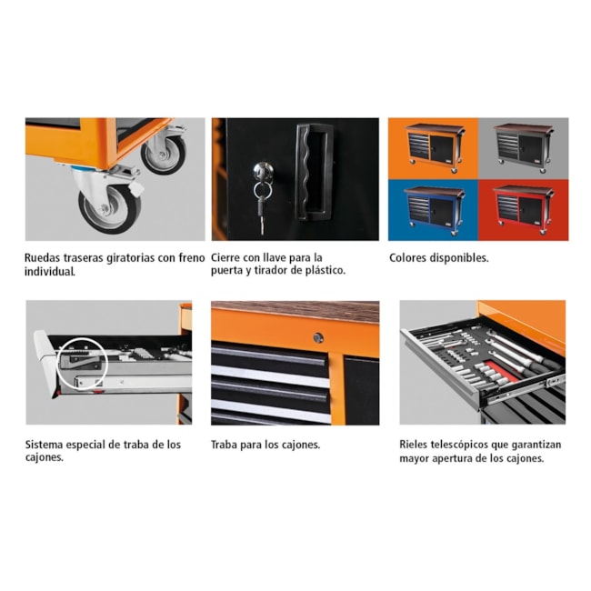 Bancada Móvel com 6 Gavetas 44959/001 TRAMONTINA PRO-b4887627-cf0f-4341-9979-027f6fb8e35c