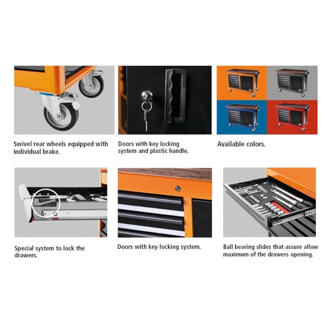 Bancada Móvel com 6 Gavetas 44959/001 TRAMONTINA PRO-7fb30b2c-7274-459d-8153-960f3048b9c2
