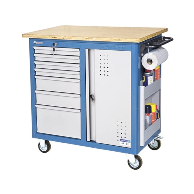 Bancada Móvel com 7 Gavetas e Porta CR-60 MARCON-72ec3bc1-a26e-4f28-8e09-dbb3ab107365