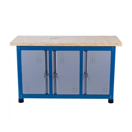 Bancada Multiuso Desmontável com Tampo Compensado Pinus de 40mm 3 Portas BM-Z MARCON-f1280cbf-e647-44bd-b299-5f7ae2971d82
