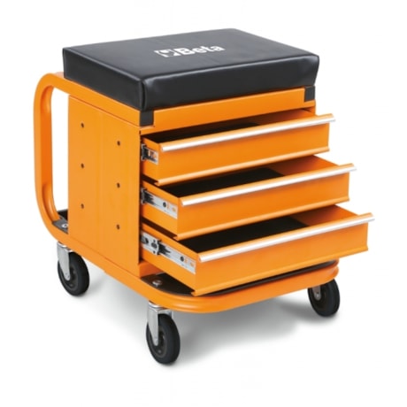 Banco Mecânico Giratório 130kg com Gavetas Laranja 2258 BETA-1c4550ee-99cf-4f0f-b559-9ae5c09e5140