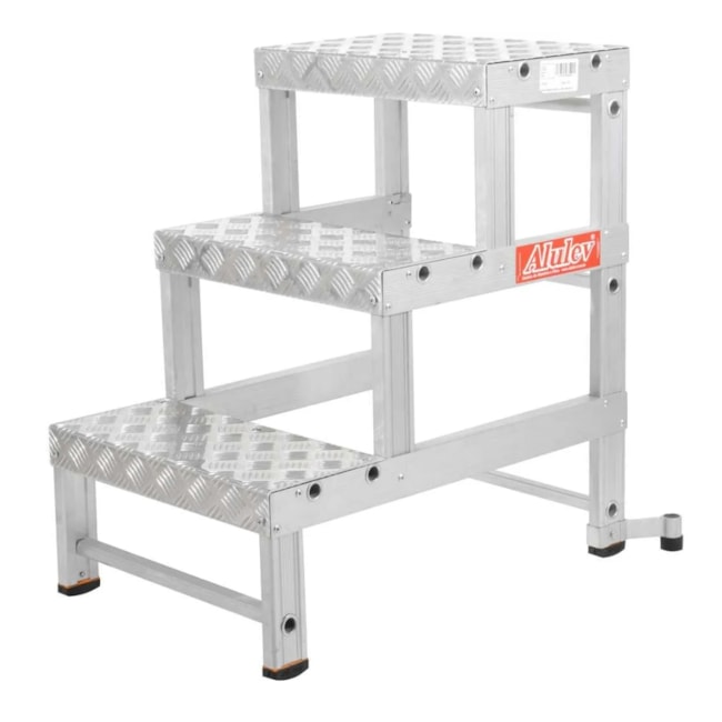 Banqueta Industrial em Alumínio com 3 Degraus BI-751 ALULEV -f0182a90-c621-4338-802d-e3adc0896c84