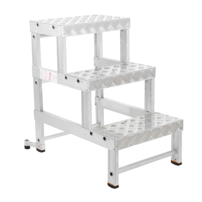 Banqueta Industrial em Alumínio com 3 Degraus BI-751 ALULEV -40f7dc80-a642-4177-8494-3dd0801531a7