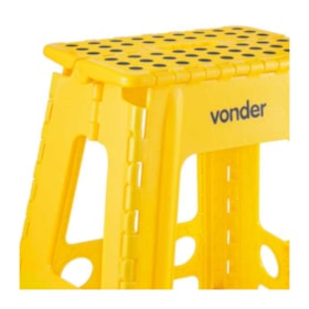Banqueta Plástica 450mm Dobrável Amarela 3540045001 VONDER