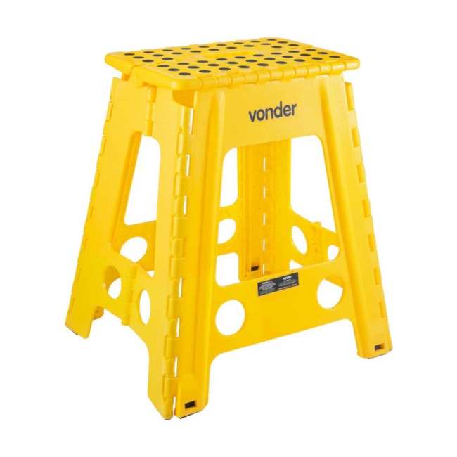 Banqueta Plástica 450mm Dobrável Amarela 3540045001 VONDER-41e461d2-d279-499a-94a7-b78260d93360
