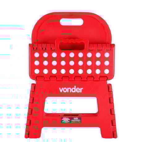Banqueta Plástica com Encosto Dobrável 220MM Vermelho 3540220002 VONDER-597c5a2c-a8b4-4c7d-886b-142633a596c4