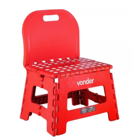 Banqueta Plástica com Encosto Dobrável 220MM Vermelho 3540220002 VONDER-b3493f3b-c7dd-485a-81ab-b8616895d780
