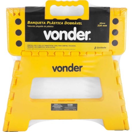 Banqueta Plástica Dobrável 220mm Amarelo 3540022001 VONDER-af692376-3337-401f-8aad-3824821b8b73