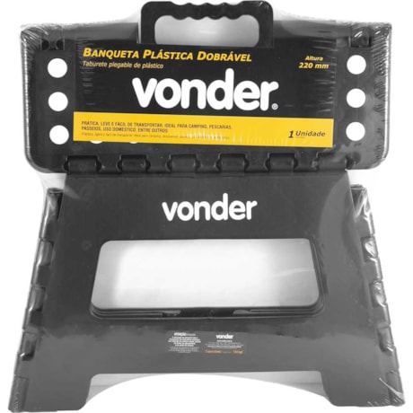 Banqueta Plástica Dobrável 220mm Preto 3540022002 VONDER-02ab53d3-e807-43e1-a82c-41aebefe88c6