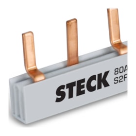 Barramento Pente Bifásico para 57 Disjuntores 80A 1000mm S2F1000B STECK