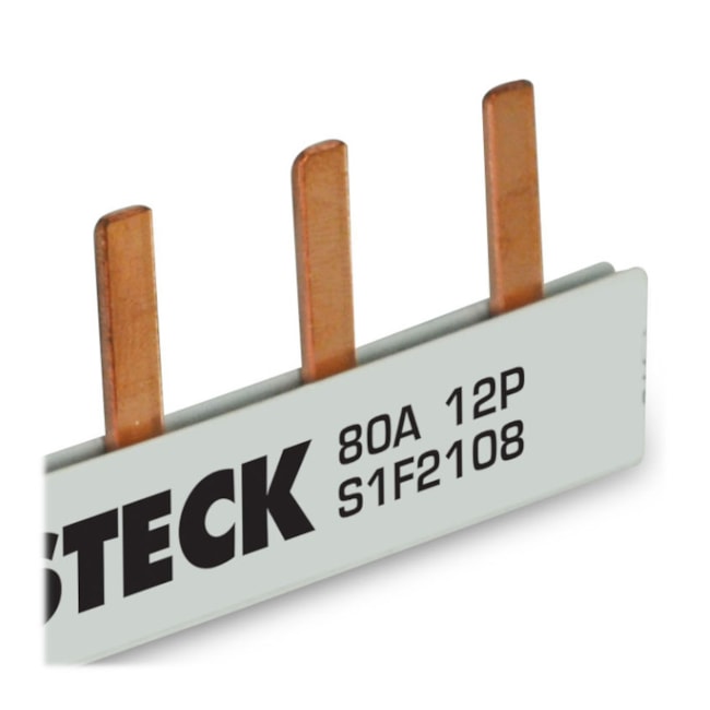 Barramento Pente Monofásico para 16 Disjuntores 80A 285mm S1F285B STECK-54352671-3a07-41f9-89a9-cf37cfcd9a28