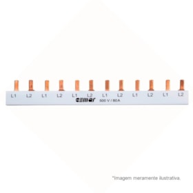 Barramento Pente Monofásico para 57 Disjuntores 80A BRM1-80A 928081 CEMAR