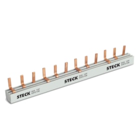 Barramento Pente Trifásico para 12 Disjuntores 80A 210mm S3F210B STECK