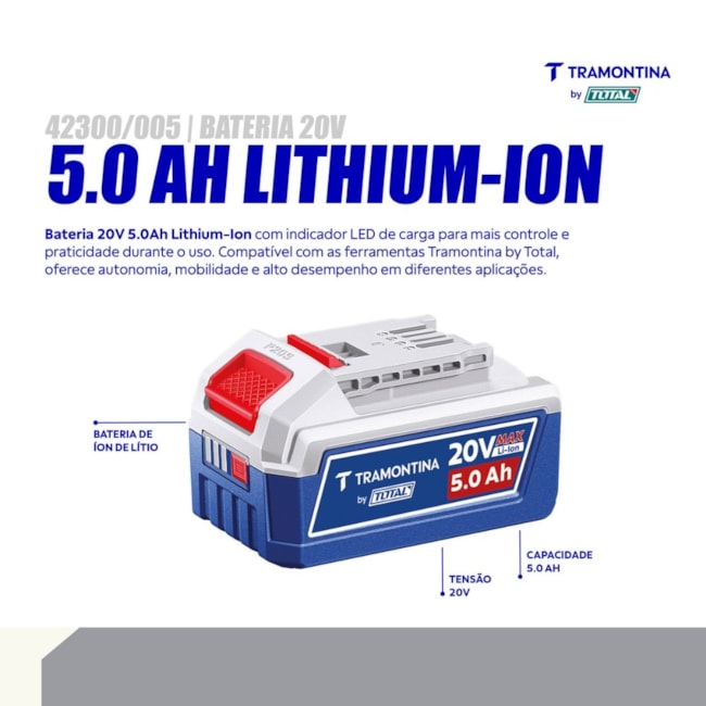 Bateria 20V 5,0Ah Li-Ion 42300/005 TRAMONTINA-eb5525ca-4068-4f35-b3f7-961e2fb19816