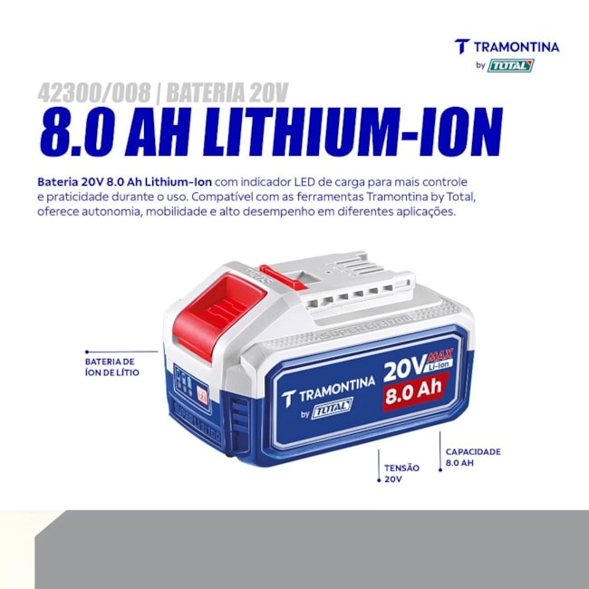 Bateria 20V 8.0Ah Lithium-Ion 42300/008 TRAMONTINA-d91729be-64b2-488a-aed2-408c8e5057d5