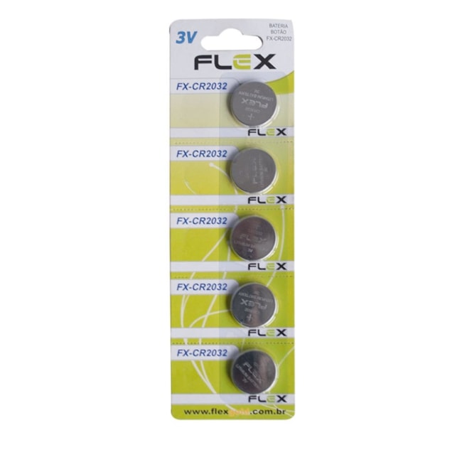 Bateria 3V Lithium CR2032 com 5 Peças Modelo 412140 FLEXGOLD-1a7590d9-8d4f-496f-89dd-6d4c868f1804