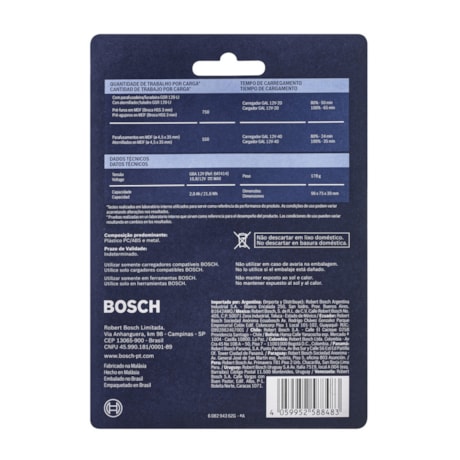 Bateria de Íons de Lítio 12V 2,0 Ah GBA BOSCH-b00044ef-8b6f-4526-b07e-85f3a3e75b79