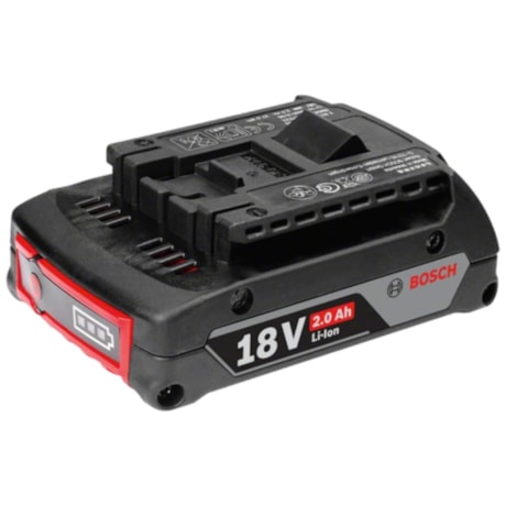 Bateria de Lítio 18V 2.0 Ah com Indicador de Carga GBA 1600Z00036 BOSCH