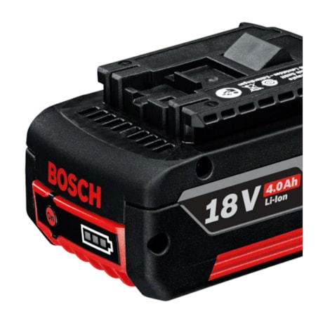 Bateria de Lítio 18V 4.0 Ah com Indicador de Carga GBA 1600Z00038 BOSCH