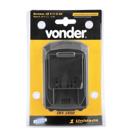 Bateria Íons de Lítio 18V 5.0Ah IBV 1850 VONDER-36a910fd-08a3-444d-8ed1-3a789a6e5bc7