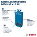 Bateria Recarregável Li-Ion 3.7V 1.0Ah USB 1608M00C43 BA BOSCH