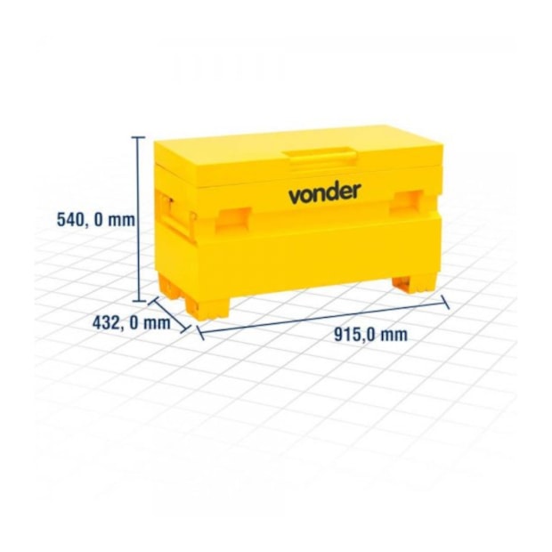 Baú Metálico Multiuso 6115360000 VONDER-554a7add-74bb-4275-924c-2104885e31d6