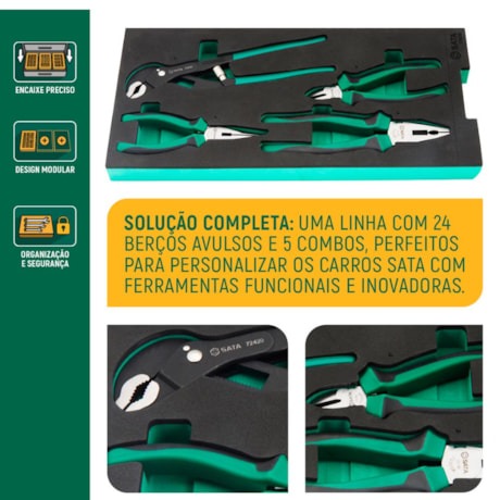 Berço de EVA de Alicates com 4 Peças ST09013G SATA-2a0f5acf-caa0-4ed7-8ff9-71d1750eb1c5
