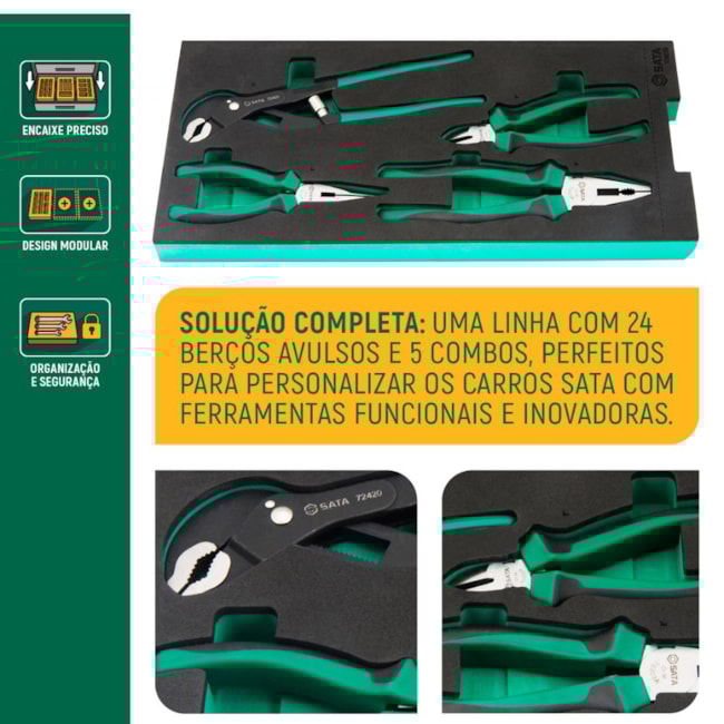 Berço de EVA de Alicates com 4 Peças ST09013G SATA-3c117c49-933d-4beb-9b4b-fe7e78177c35