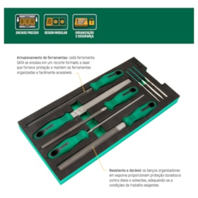 Berço De Gaveta Em EVA Com Jogo De Limas Com 8 Peças ST09910G SATA