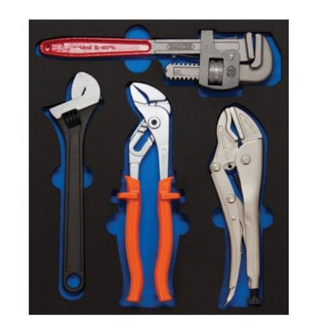 Berço de Gaveta em EVA para Alicates e Chaves 1500CT2-ALICATES1CF GEDORE