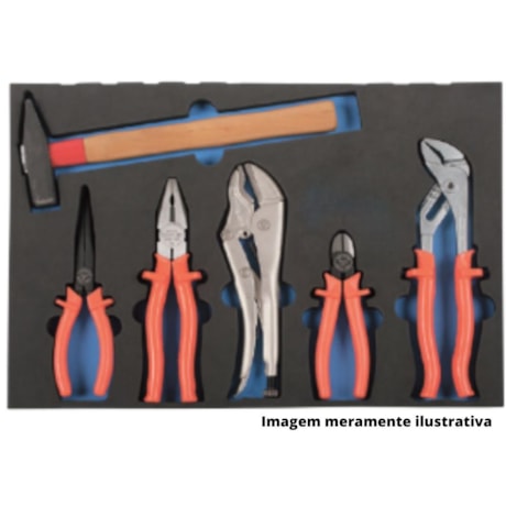 Berço de Gaveta em EVA para Alicates e Martelo 1580CT-ALICATESCF GEDORE-bcada8af-386d-414e-9247-03ad52395412