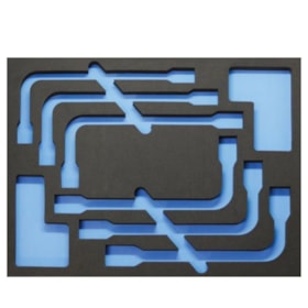 Berço de Gaveta em EVA para Chaves Biela com 6 Peças 14 à 19mm 1500CT3-25BCF14A19