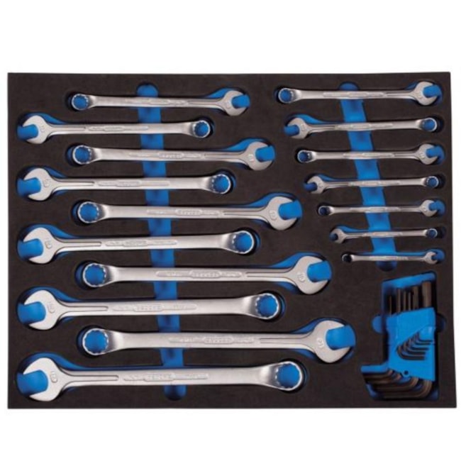 Berço de Gaveta em EVA para Chaves Combinada e Chaves Hexagonal com 26 Peças 1500CT3-1BCF6A22 GEDORE-fe7784f8-0fad-4af4-aa7c-08274a9661cf