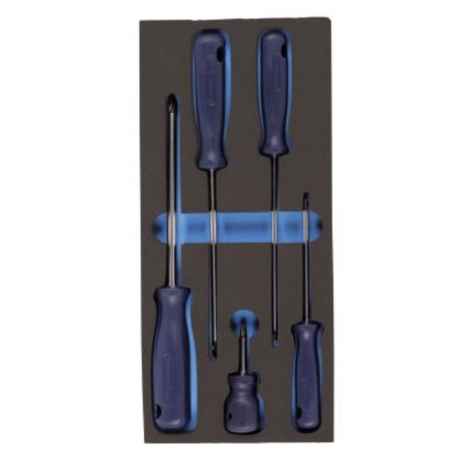 Berço de Gaveta em EVA para Chaves de Fenda Cruzada 1500CT1-160 GEDORE-62020098-15d1-4af8-866b-03d4f0d3f726