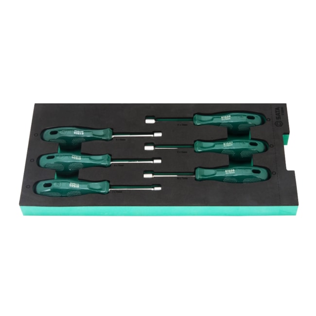 Berço EVA com Jogo de Chave Canhão com 6 Peças ST09918G SATA-97ef7f35-787f-48cc-8fe8-375367c27971
