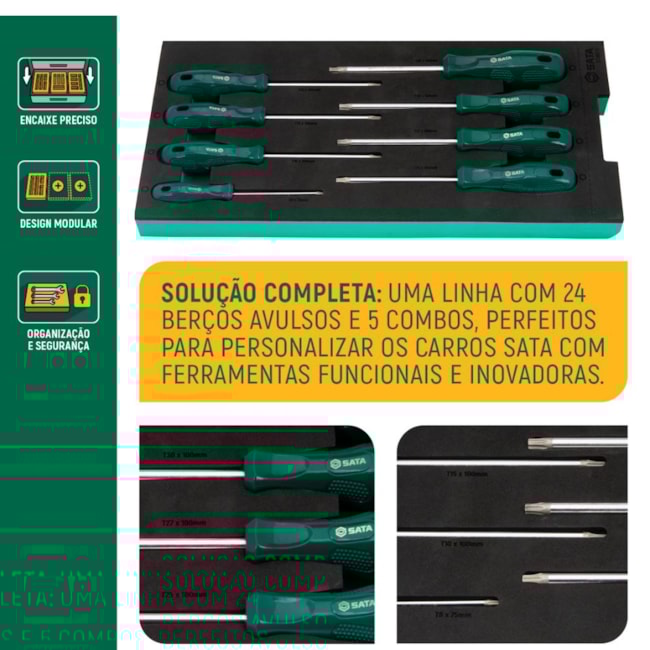 Berço EVA com Jogo de Chave Reta Torx com 8 Peças ST09917G SATA-a62e6dff-82c8-4a73-861d-988bc0c3ecb8