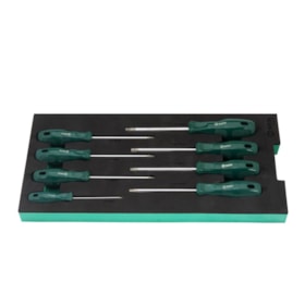 Berço EVA com Jogo de Chave Reta Torx com 8 Peças ST09917G SATA