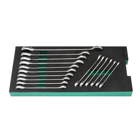 Berço EVA com Jogo de Chaves Combinada com Catraca 5.5 a 21mm 16 Peças ST09012G SATA