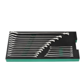 Berço EVA com Jogo de Chaves Combinadas 5.5 a 27mm com 19 Peças ST09008G SATA