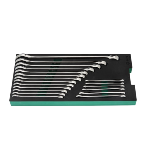 Berço EVA com Jogo de Chaves Combinadas 5.5 a 27mm com 19 Peças ST09008G SATA