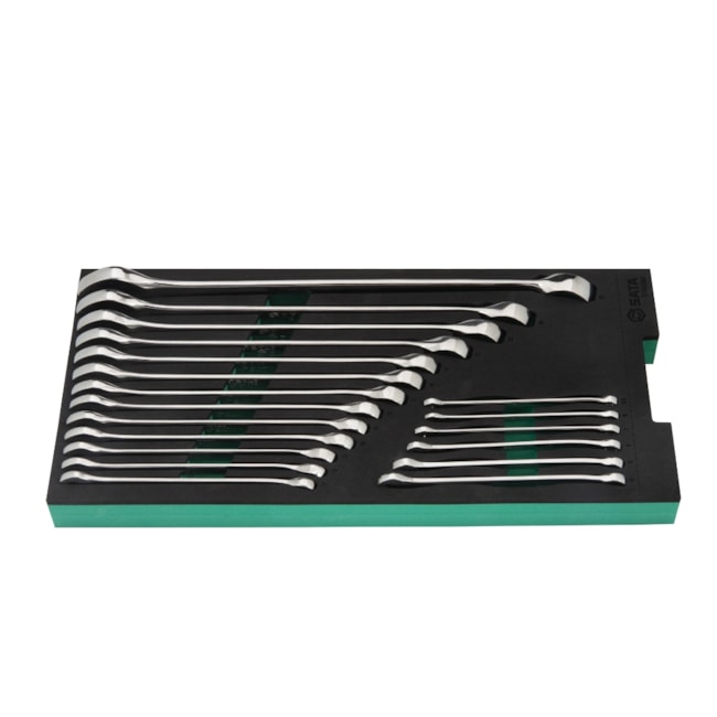 Berço EVA com Jogo de Chaves Combinadas 5.5 a 27mm com 19 Peças ST09008G SATA-647d9149-6fab-42a8-9978-60f072389a29