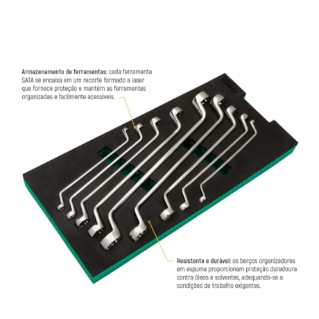 Berço EVA com Jogo de Chaves Estrela com 9 Peças ST09010G SATA