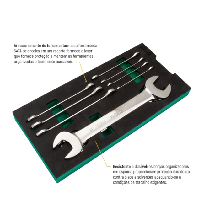 Berço EVA com Jogo de Chaves Fixa com 10 Peças ST09009G SATA-66b9b022-55f1-4463-9b69-718e3e879e97