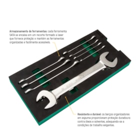 Berço EVA com Jogo de Chaves Fixa com 10 Peças ST09009G SATA