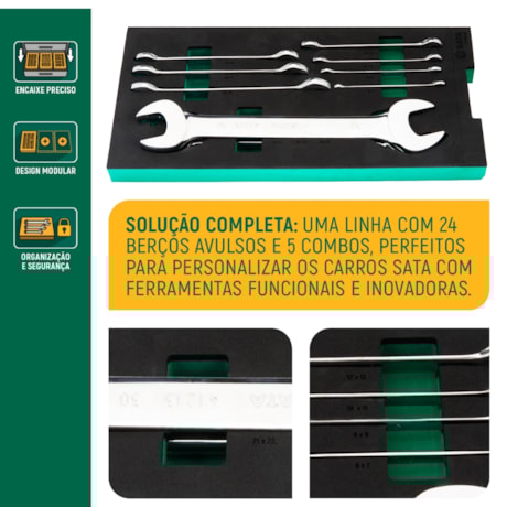 Berço EVA com Jogo de Chaves Fixa com 10 Peças ST09009G SATA-969411d6-b2de-43e2-b12a-288664f5d844