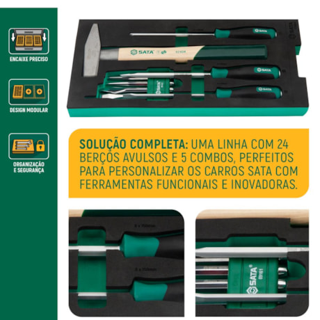 Berço EVA com Jogo de Ferramentas de Impacto com 9 Peças ST09923G SATA-f7ad45c2-97e6-4939-909e-8a35a933a255